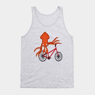 Squid On A Bicycle Tank Top